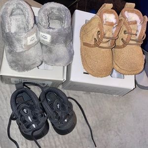 Bundle size 0/1 uggs, size 1 foams